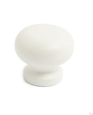 Furniture knob David Wooden white (2 pieces)