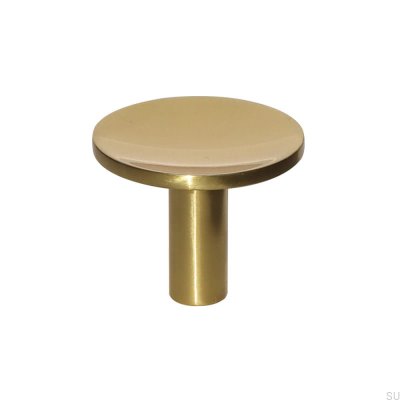 Furniture knob Sture 28 Brass Polished Lacquered
