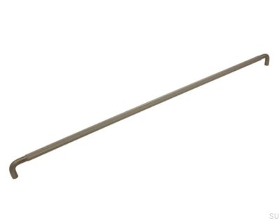 Elongated furniture handle Helix 608 Brushed Silver