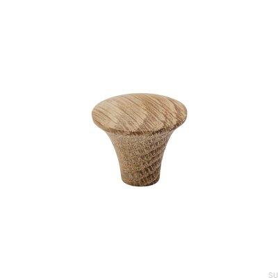 Furniture knob Rut Oak Wooden Unvarnished