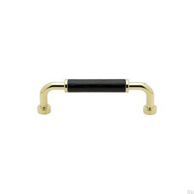 Long furniture handle Brohult 96 Polished brass
