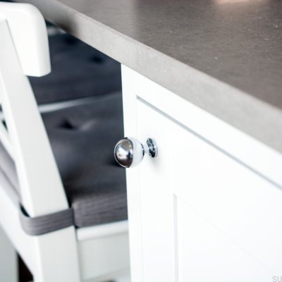 Furniture knob Lily Chrome