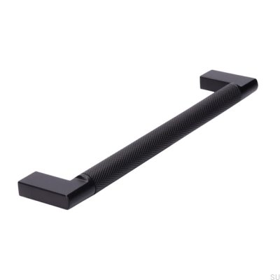 Oblong furniture handle 2457 160 Metal Black Mat