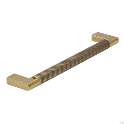 Oblong furniture handle 2457 160 Antique Gold