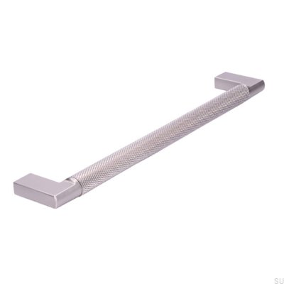 Oblong furniture handle 2457 192 Silver Brushed