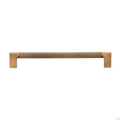 Oblong furniture handle 2457 192 Antique Gold Brushed