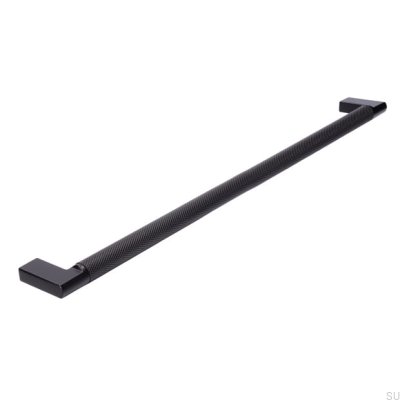 Oblong furniture handle 2457 320 Metal Black Mat