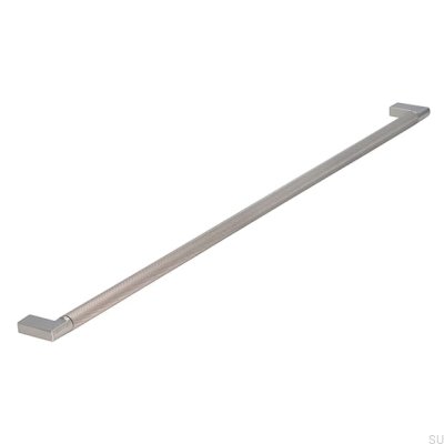 Oblong furniture handle 2457 480 Silver Brushed