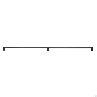 Oblong furniture handle 2457 750 Metal Black Mat