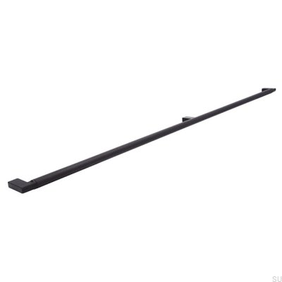 Oblong furniture handle 2457 750 Metal Black Mat
