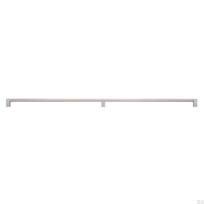 Oblong furniture handle 2457 750 Silver Brushed