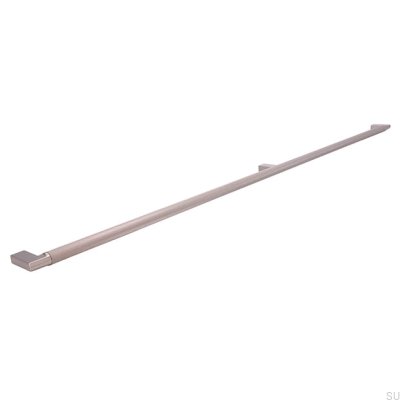 Oblong furniture handle 2457 750 Silver Brushed