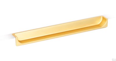 Hide 180 recessed furniture handle Gold Brushed