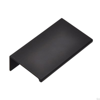 Furniture edge handle 2446 48 Metal Black Mat