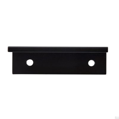 Furniture edge handle 2446 48 Metal Black Mat