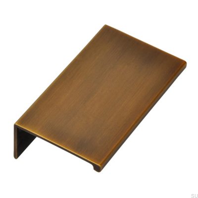 Furniture edge handle 2446 48 Antique Gold Brushed