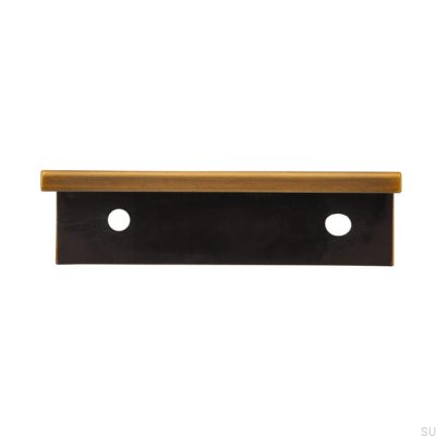 Furniture edge handle 2446 48 Antique Gold Brushed