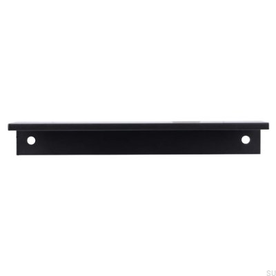 Furniture edge handle 2446 128 Metal Black Mat