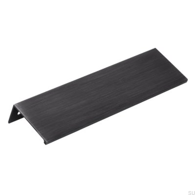 Furniture edge handle 2446 128 Antique Silver Brushed