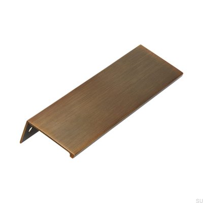 Furniture edge handle 2446 128 Antique Gold Brushed