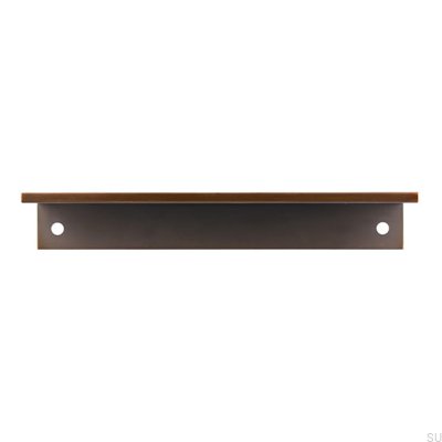 Furniture edge handle 2446 128 Antique Gold Brushed