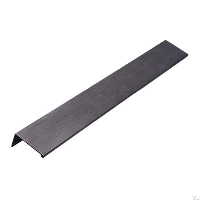 Furniture edge handle 2446 288 Antique Silver Brushed