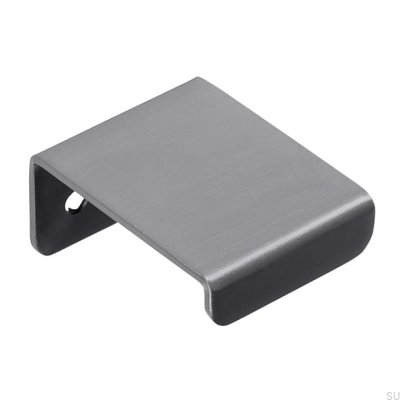 Furniture edge handle 2372 16 Anthracite Stainless steel