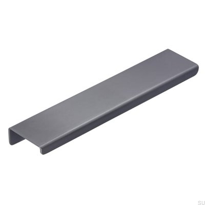 Furniture edge handle 2372 160 Anthracite Stainless steel