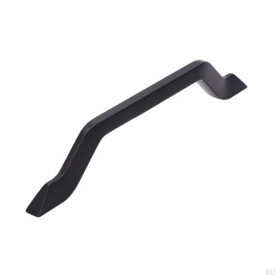 Oblong furniture handle 2471 160 Metal Black Mat