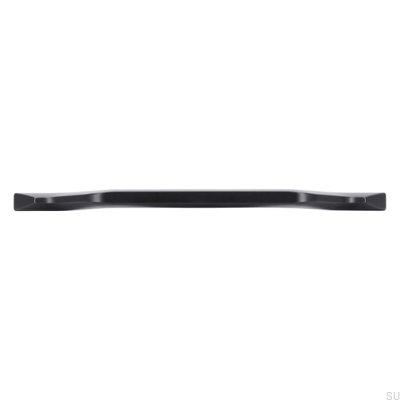 Oblong furniture handle 2471 160 Metal Black Mat
