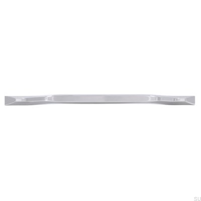 Oblong furniture handle 2471 160 Polished chrome