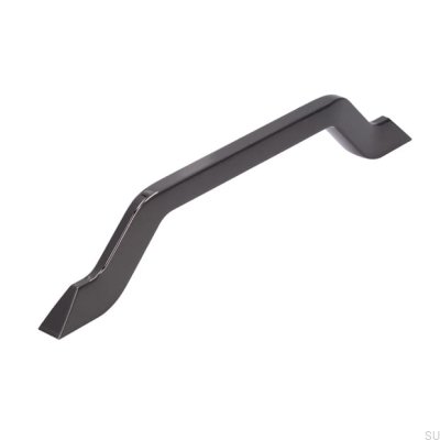 Oblong furniture handle 2471 160 Anthracite Polished
