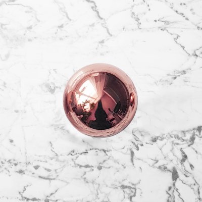 Odete M furniture knob Brass Copper Polished