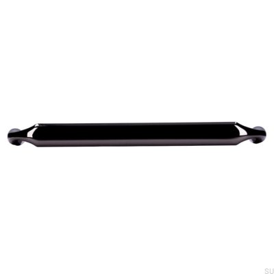 Oblong furniture handle 2442 160 Anthracite Polished