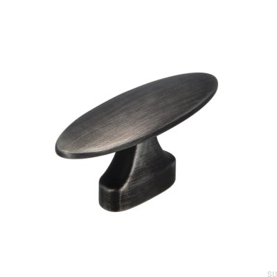 Furniture Knob 2441 16 Antique Silver Brushed