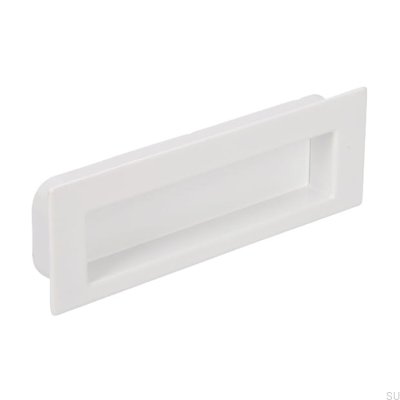 Recessed furniture handle 2382 Metal White