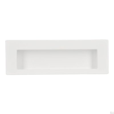 Recessed furniture handle 2382 Metal White
