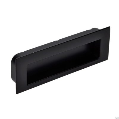 Recessed furniture handle 2382 Metal Black Mat
