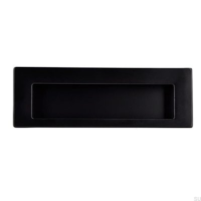 Recessed furniture handle 2382 Metal Black Mat