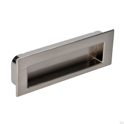 Recessed furniture handle 2382 Silver Brushed