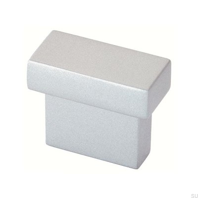 Oblong furniture handle 1595 16 Matt Silver