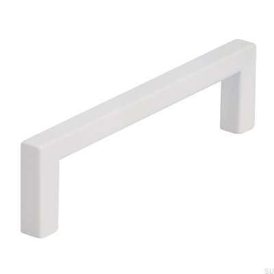 Oblong furniture handle 2108 96 Metal White