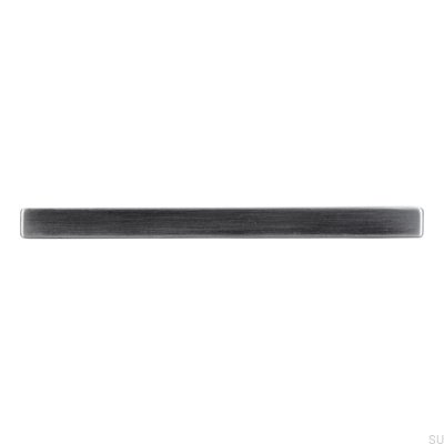 Oblong furniture handle 2108 96 Antique Silver Brushed