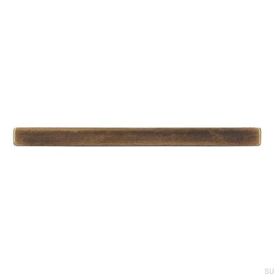 Oblong furniture handle 2108 96 Antique Gold Brushed