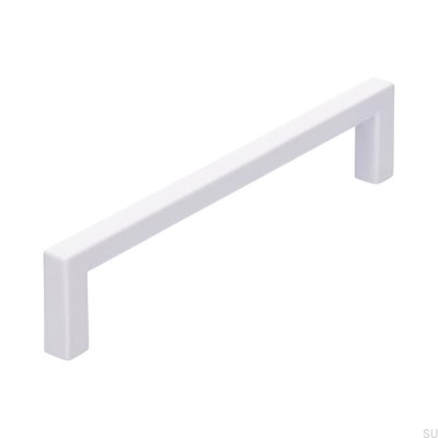 Elongated furniture handle 2108 128 Metal White