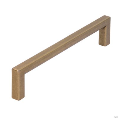 Oblong furniture handle 2108 128 Antique Gold