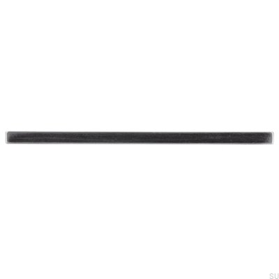 Oblong furniture handle 2108 160 Antique Silver Brushed