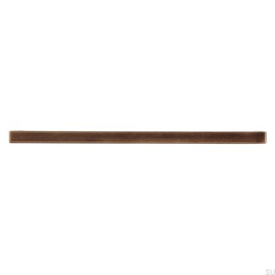 Oblong furniture handle 2108 160 Antique Gold Brushed