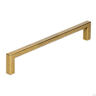 Oblong furniture handle 2108 160 Antique Gold