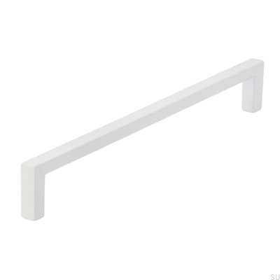 Elongated furniture handle 2108 192 Metal White